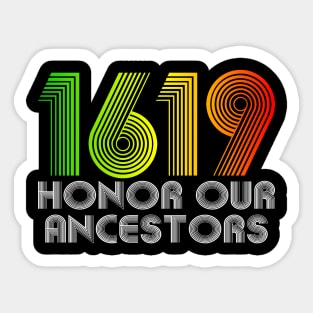 1619 Our Ancestors Project Black History Sticker